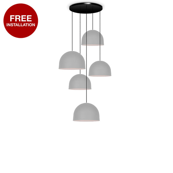 Ella-P5 Gray /White Cluster Lamp