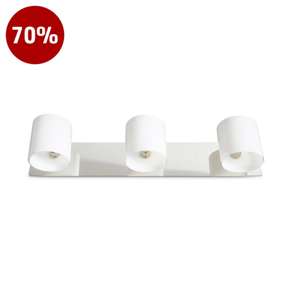 NIIQ-WW3 Chrome / White Wall Lamp