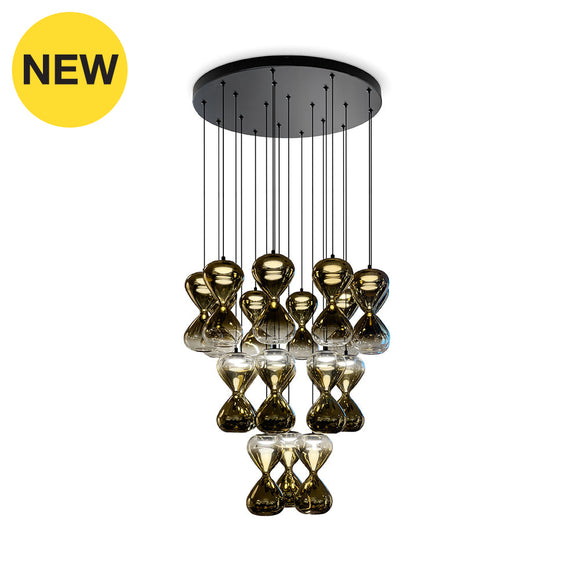 PENIKA P20 70W DIM Gold Black Cluster Lamp