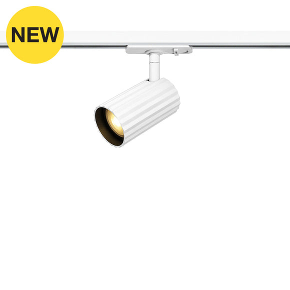 PLEAT-TRACK-G2 White / Black Track Light