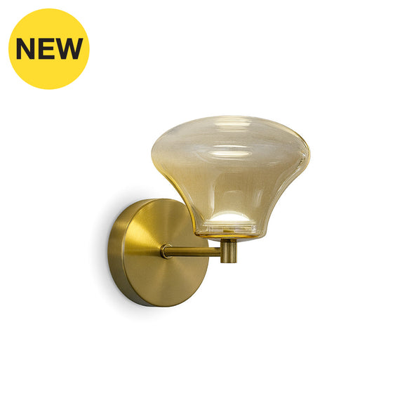 TORCH W 3W DIM Gold Wall Lamp