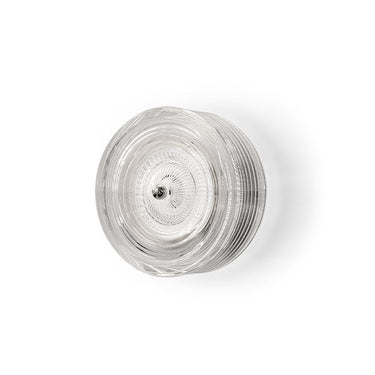 Wave-W-Ch Clear / Chrome Wall Lamp
