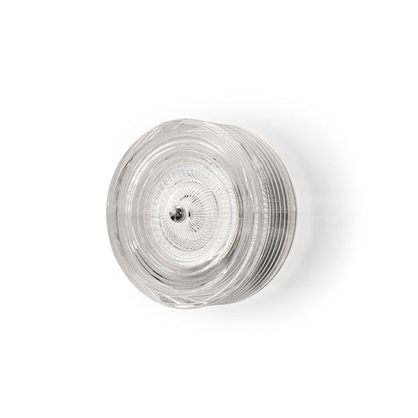 Wave-W-Ch Clear / Chrome Wall Lamp