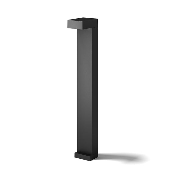 Hank-700-Dgy Dark Gray Exterior Bollard Lamp