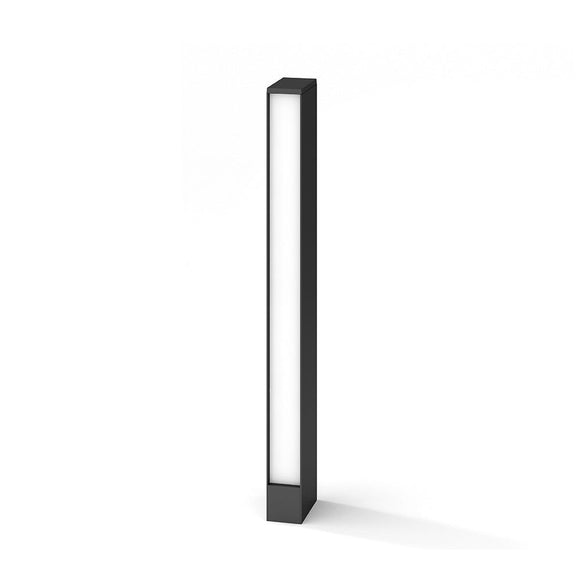 Lit-600-Dgy Dark Gray Exterior Bollard Lamp