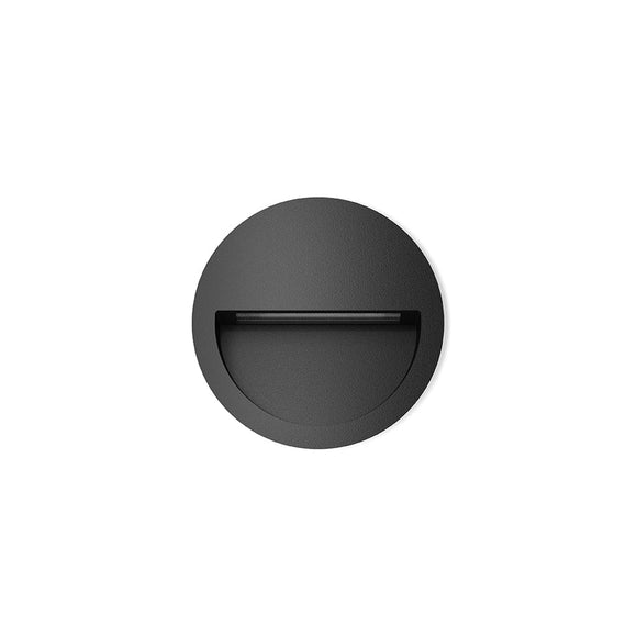 Renie-Rd-Dgy Dark Gray Exterior Step & Wall Recessed Lamp