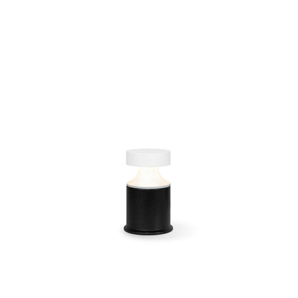 St-Dm17-3W-3000K-Wh White / Black Exterior Bollard Lamp