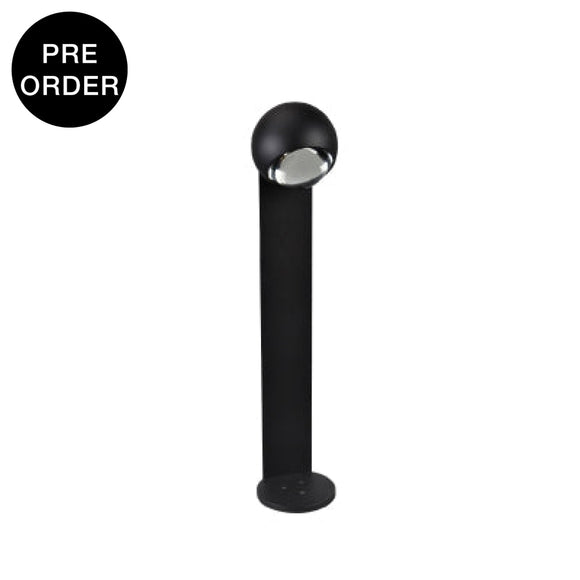 St-Ey02-12W-3000K-Bk Black Exterior Bollard Lamp