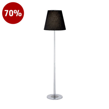 Tito-F Nickel Satin / Black Floor Lamp