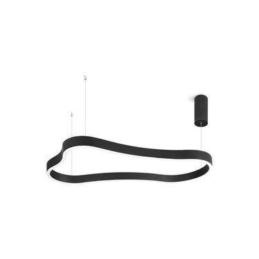 Nuvol-P90-Bk Sanded Black Hanging Lamp