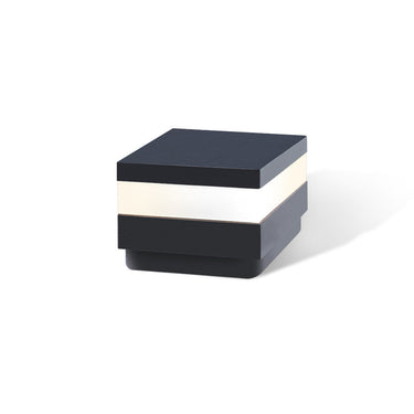 Cap-Sq-Dg Dark Gray Exterior Gate Lamp