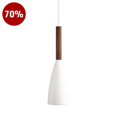 78283001-L Oak Wood / White Hanging Lamp