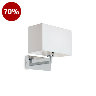 99402-SP Chrome / White Wall Lamp