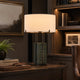 AETHER-T580-HYACINTH-WH - Brushed Dark Grey / Off White - Table Lamp