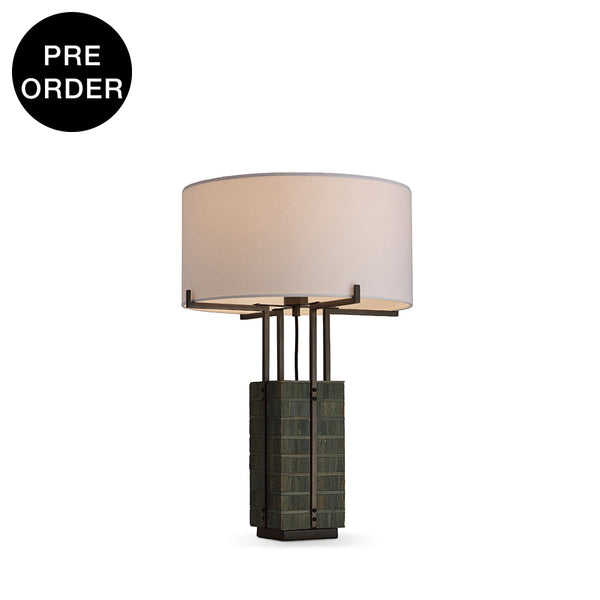 AETHER-T580-HYACINTH-WH - Brushed Dark Grey / Off White - Table Lamp