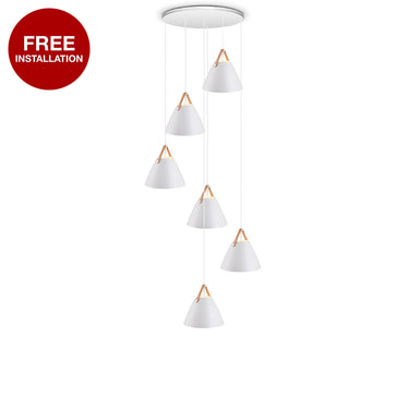 Akir-P6 White Cluster Lamp