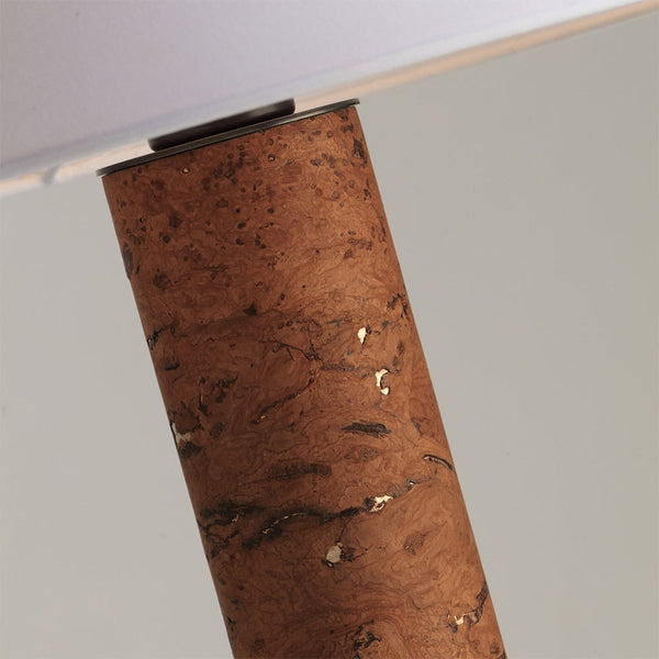 ASTRALIS-T530-CORK-WH - Brushed Dark Grey / Off White - Table Lamp