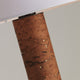 ASTRALIS-T440-CORK-WH - Brushed Dark Grey / Off White - Table Lamp