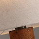 ASTRALIS-T530-CORK-WH - Brushed Dark Grey / Off White - Table Lamp
