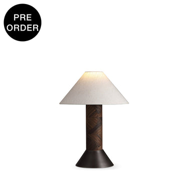 ASTRALIS-T440-PAULOWNI-WH - Brushed Dark Grey / Off White - Table Lamp