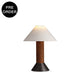 ASTRALIS-T530-CORK-WH - Brushed Dark Grey / Off White - Table Lamp