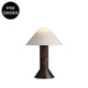 ASTRALIS-T530-PAULOWNI-WH - Brushed Dark Grey / Off White - Table Lamp