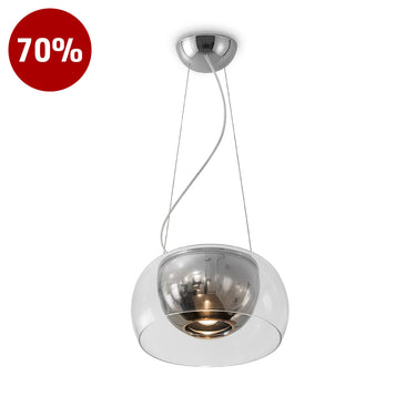 AURA P Clear / Chrome Hanging Lamp