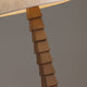 AURIC-T650-WOOD-WH - Brushed Dark Grey / Off White - Table Lamp