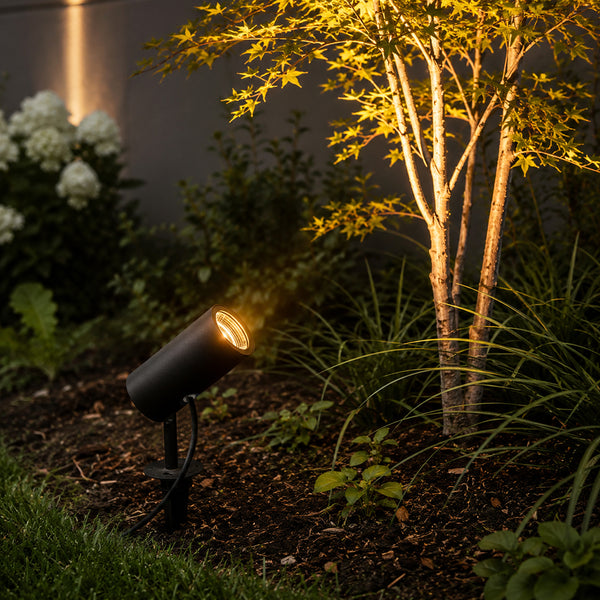BEAMA-L-20W-24D-3000K-BK Exterior Spotlight - Lamptitude