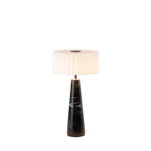 BLOK White / Black Marble Rechargeable Lamp