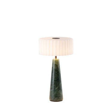 BLOK White / Green Marble Rechargeable Lamp