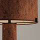 CALEN-T480-CORK - Matt Black - Table Lamp