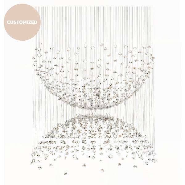 CELESTE-C1288-WH - Clear - Chandelier