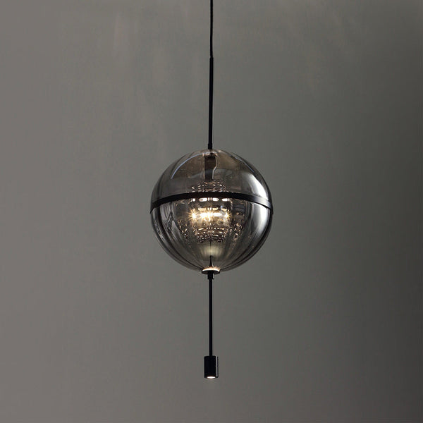 CELESTIA-P30-BK - Matt black / Smoky - Hanging Lamp