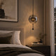 CELESTIA-P30-BK - Matt black / Smoky - Hanging Lamp