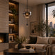 CELESTIA-P30-BK - Matt black / Smoky - Hanging Lamp