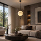 CELESTIA-P30-WH - Matt black / Milky - Hanging Lamp