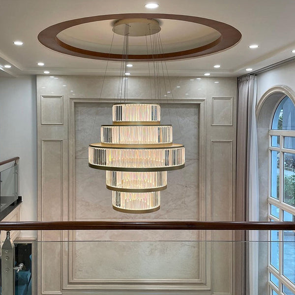 CESELA-P120-RG Clear / Rose Gold Hanging Lamp