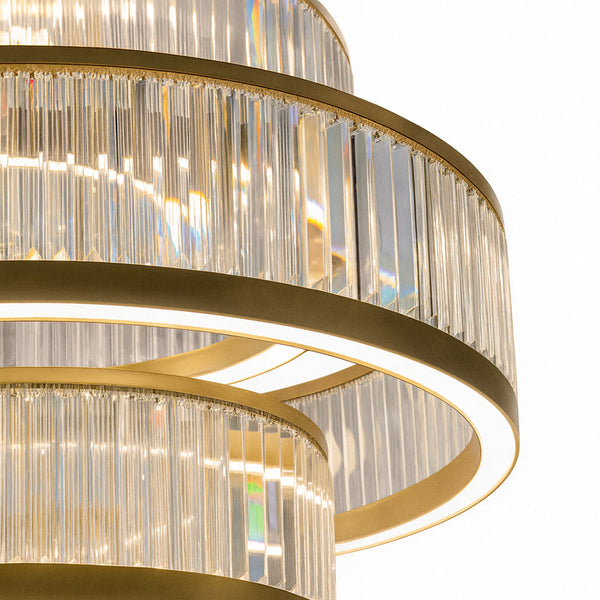 CESELA-P120-RG Clear / Rose Gold Hanging Lamp