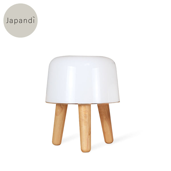 Char-Tb Wood / White Table Lamp