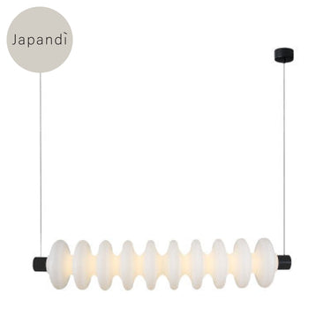 Cogs-Pl-Bk White / Black Hanging Lamp