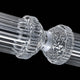 CORNIQ-P1200-CH - Clear / Oxidized Shinning Silver - Hanging Lamp