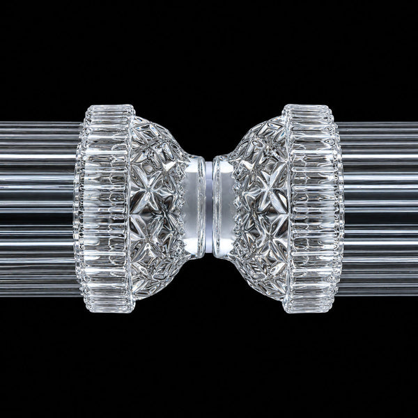 CORNIQ-P1200-CH - Clear / Oxidized Shinning Silver - Hanging Lamp