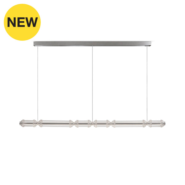 CORNIQ-P1600-CH - Clear / Oxidized Shinning Silver - Hanging Lamp