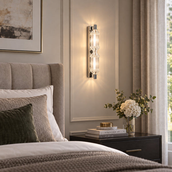 CORNIQ-W500-CH - Clear / Chorme - Wall Lamp