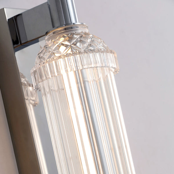 CORNIQ-W700-CH - Clear / Chrome - Wall Lamp