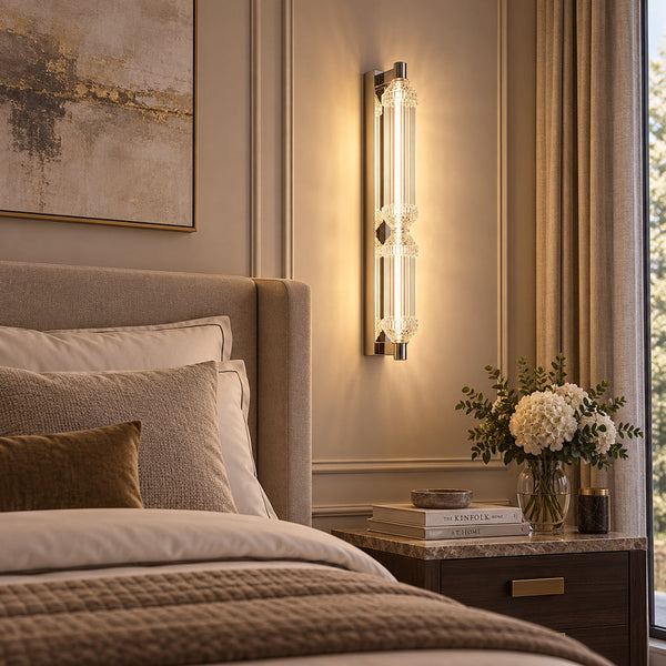 CORNIQ-W700-CH - Clear / Chrome - Wall Lamp