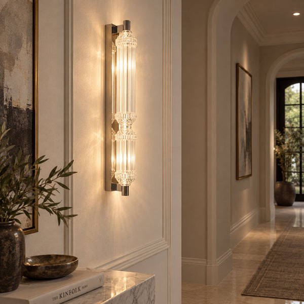 CORNIQ-W700-CH - Clear / Chrome - Wall Lamp