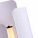 COU-F1680-WH - Brushed Dark Grey / Off White - Floor Lamp