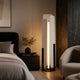 COU-F1680-WH - Brushed Dark Grey / Off White - Floor Lamp